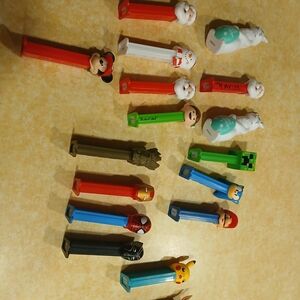 Assorted PEZ Kids Character Candy Dispenser Set of 17